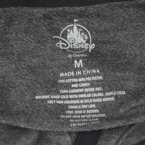 Disney Womens Grey Pullover Hoodie Mickey & Minnie Medium