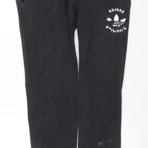 Adidas Women’s Black XS Jogger Sweatpants Tapered Fleece