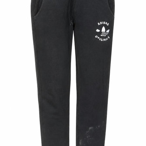 Adidas Women’s Black XS Jogger Sweatpants Tapered Fleece