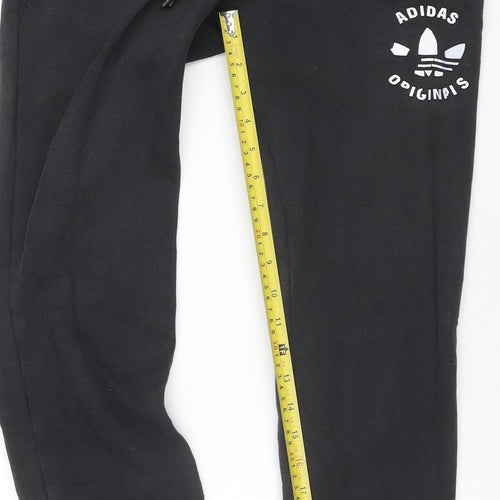 Adidas Women’s Black XS Jogger Sweatpants Tapered Fleece