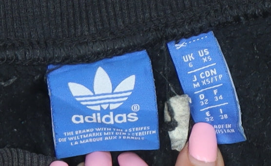 Adidas Women’s Black XS Jogger Sweatpants Tapered Fleece