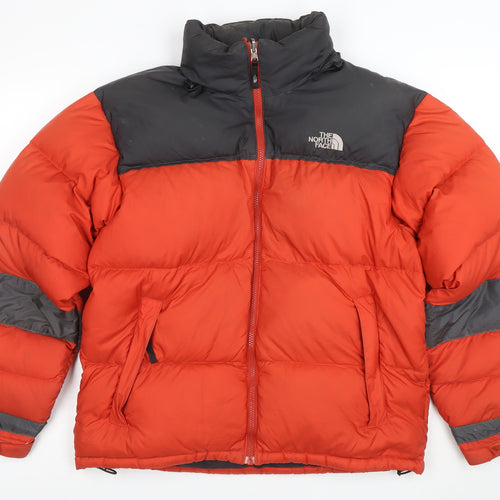 The North Face Men's Red Puffer Jacket M Winter Down Insulated