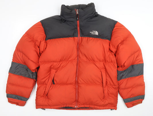 The North Face Men's Red Puffer Jacket M Winter Down Insulated