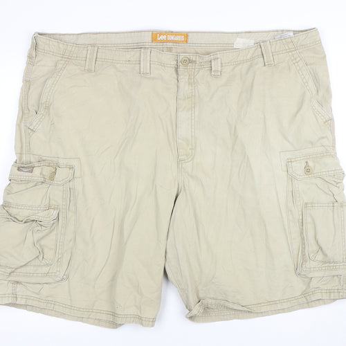 Lee Dungarees Men's Beige Cargo Shorts Size 50 Cotton Casual