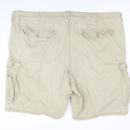 Lee Dungarees Men's Beige Cargo Shorts Size 50 Cotton Casual