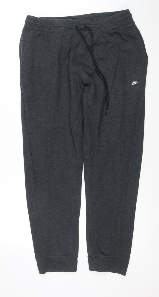 Nike Men's Black XL Jogger Activewear Sweatpants with Zip Pocket