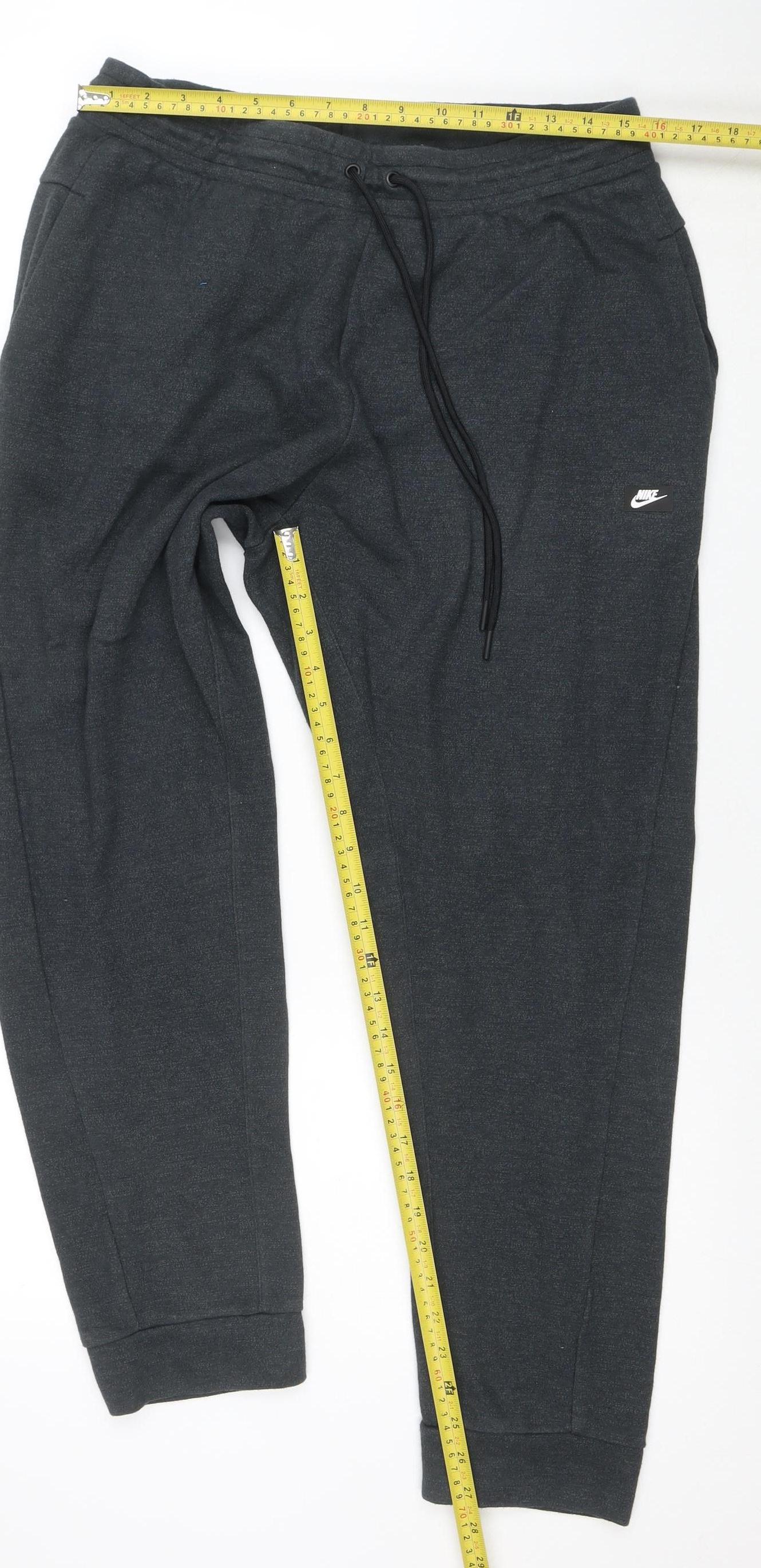 Nike Men's Black XL Jogger Activewear Sweatpants with Zip Pocket