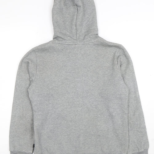 Puma Boys Grey Pullover Hoodie Size 14-15 Years Cotton Blend