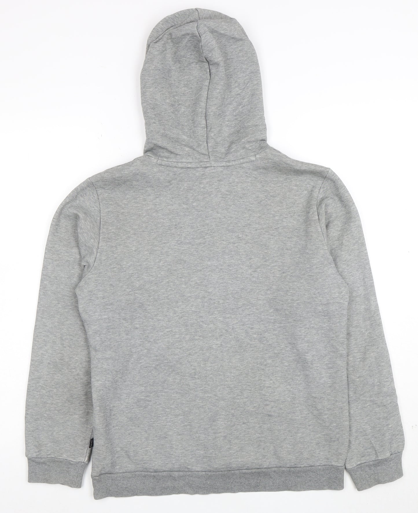 Puma Boys Grey Pullover Hoodie Size 14-15 Years Cotton Blend