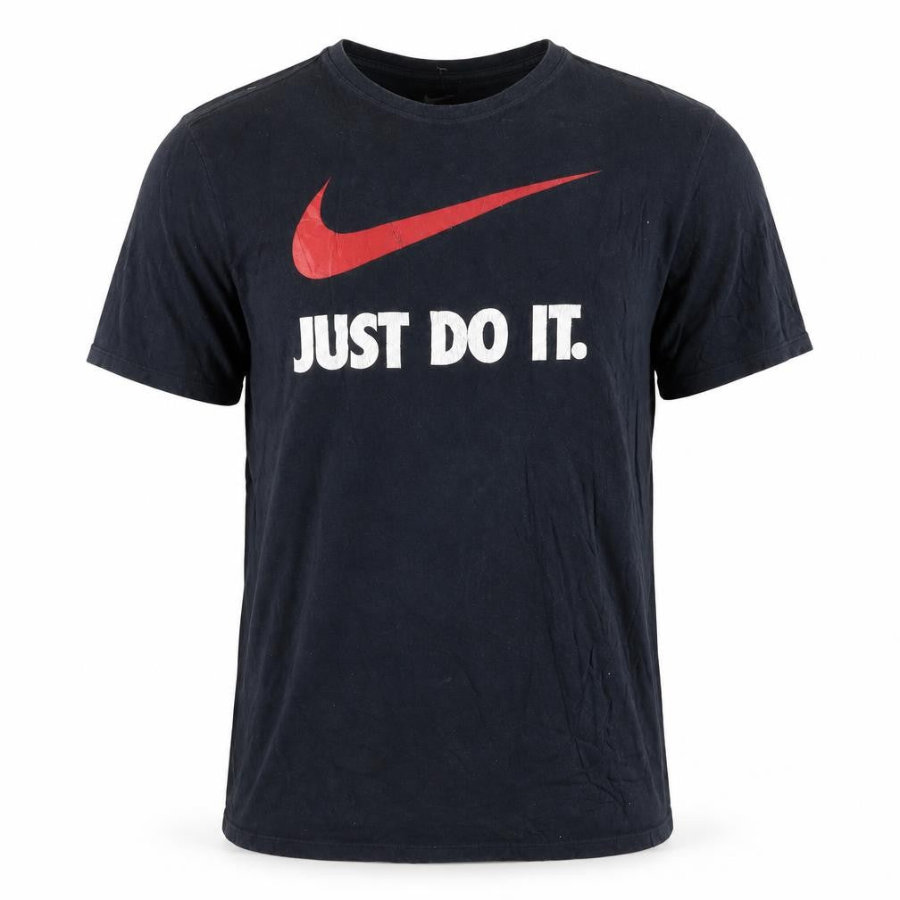 Front view of Nike Men's Black XL Just Do It Athletic T-Shirt