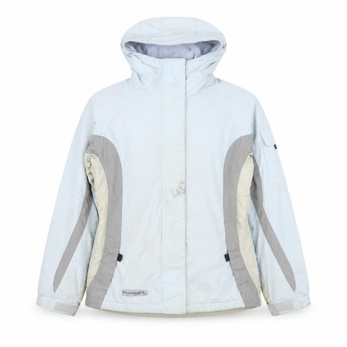 Columbia Women’s Blue Hooded Ski Jacket Size 18/20 Waterproof Lined