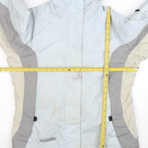Columbia Women’s Blue Hooded Ski Jacket Size 18/20 Waterproof Lined