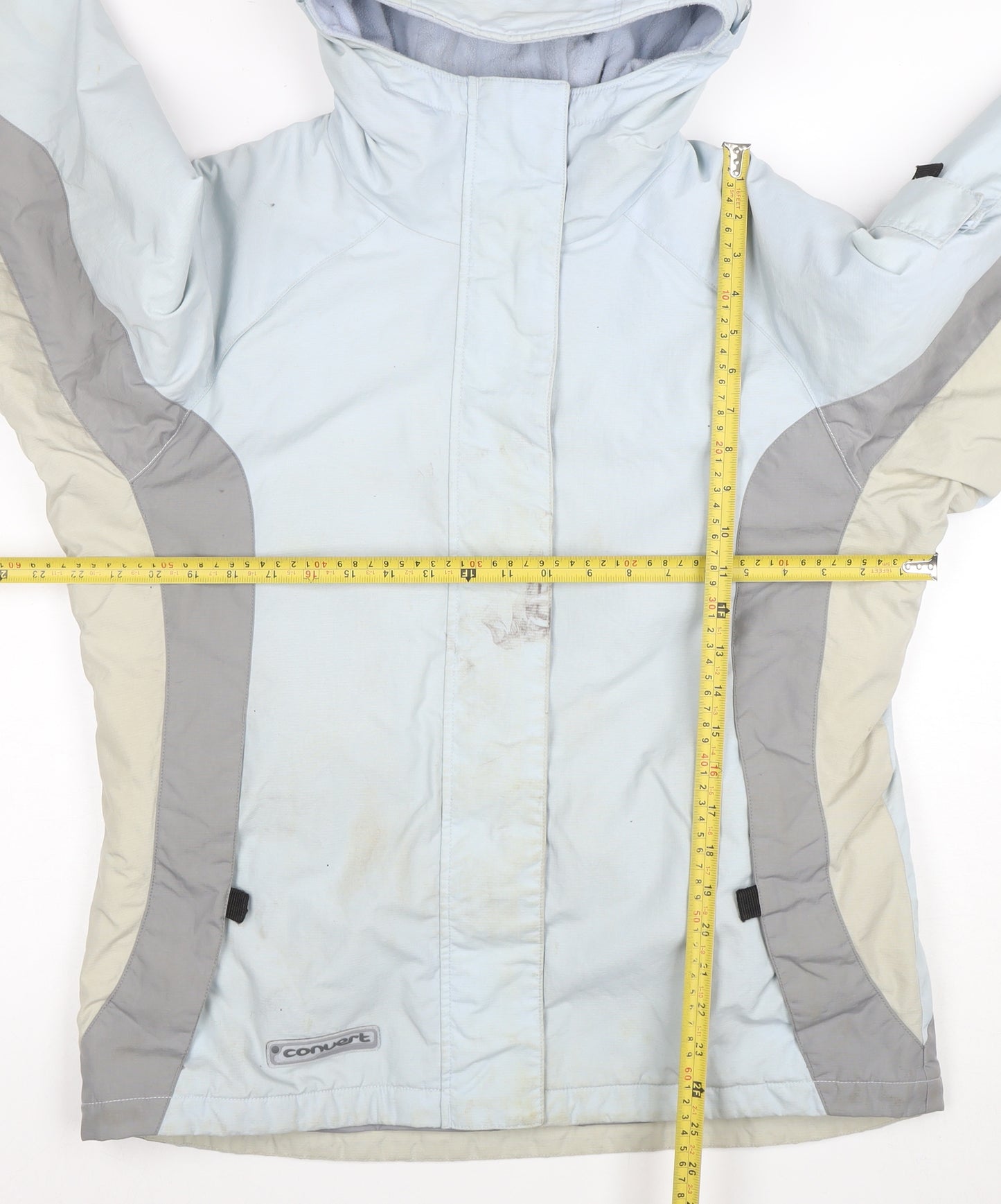 Columbia Women’s Blue Hooded Ski Jacket Size 18/20 Waterproof Lined