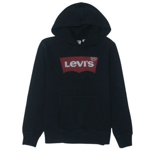 Levi's Men's Black Pullover Hoodie M Logo Fleece Sweatshirt