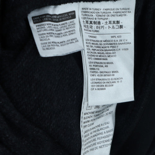 Levi's Men's Black Pullover Hoodie M Logo Fleece Sweatshirt
