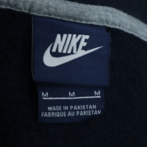 Nike Men's Black Full Zip Hoodie Medium Cotton Blend