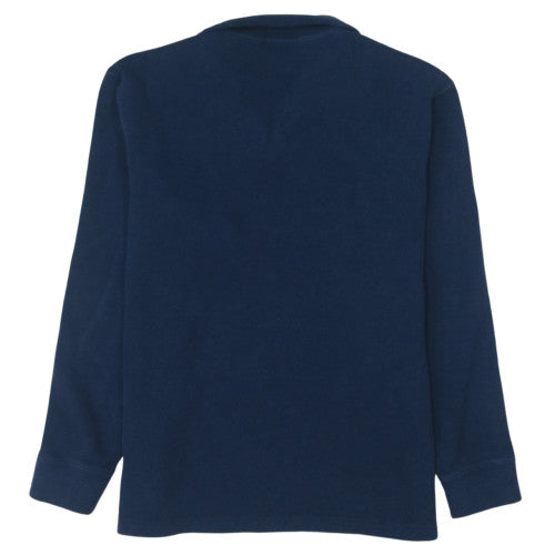 Ralph Lauren Men Blue 1/2 Zip Cotton Knit Sweatshirt L
