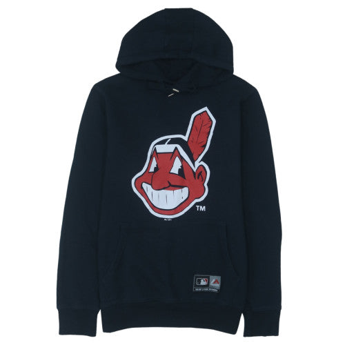 Majestic Mens Black M Pullover Hoodie Sweatshirt Graphic Baseball Logo