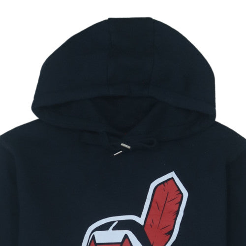 Majestic Mens Black M Pullover Hoodie Sweatshirt Graphic Baseball Logo