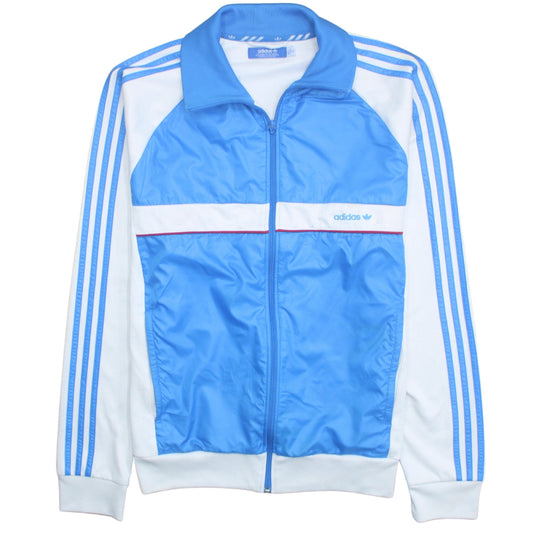 Adidas Men's Blue Full Zip Sports Sweatshirt Size L Retro Track Top