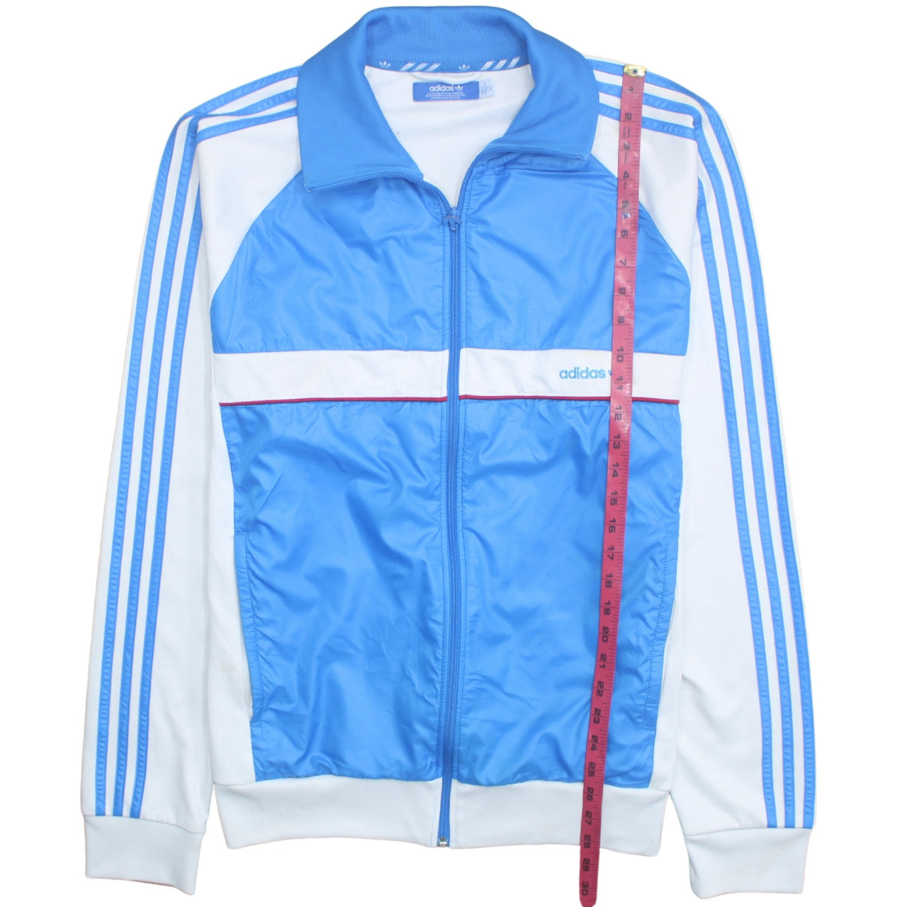 Adidas Men's Blue Full Zip Sports Sweatshirt Size L Retro Track Top