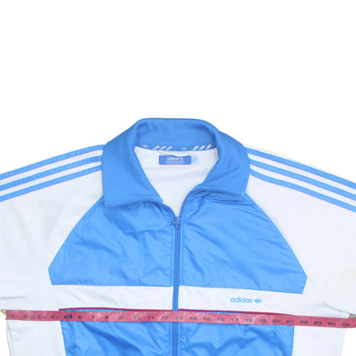 Adidas Men's Blue Full Zip Sports Sweatshirt Size L Retro Track Top
