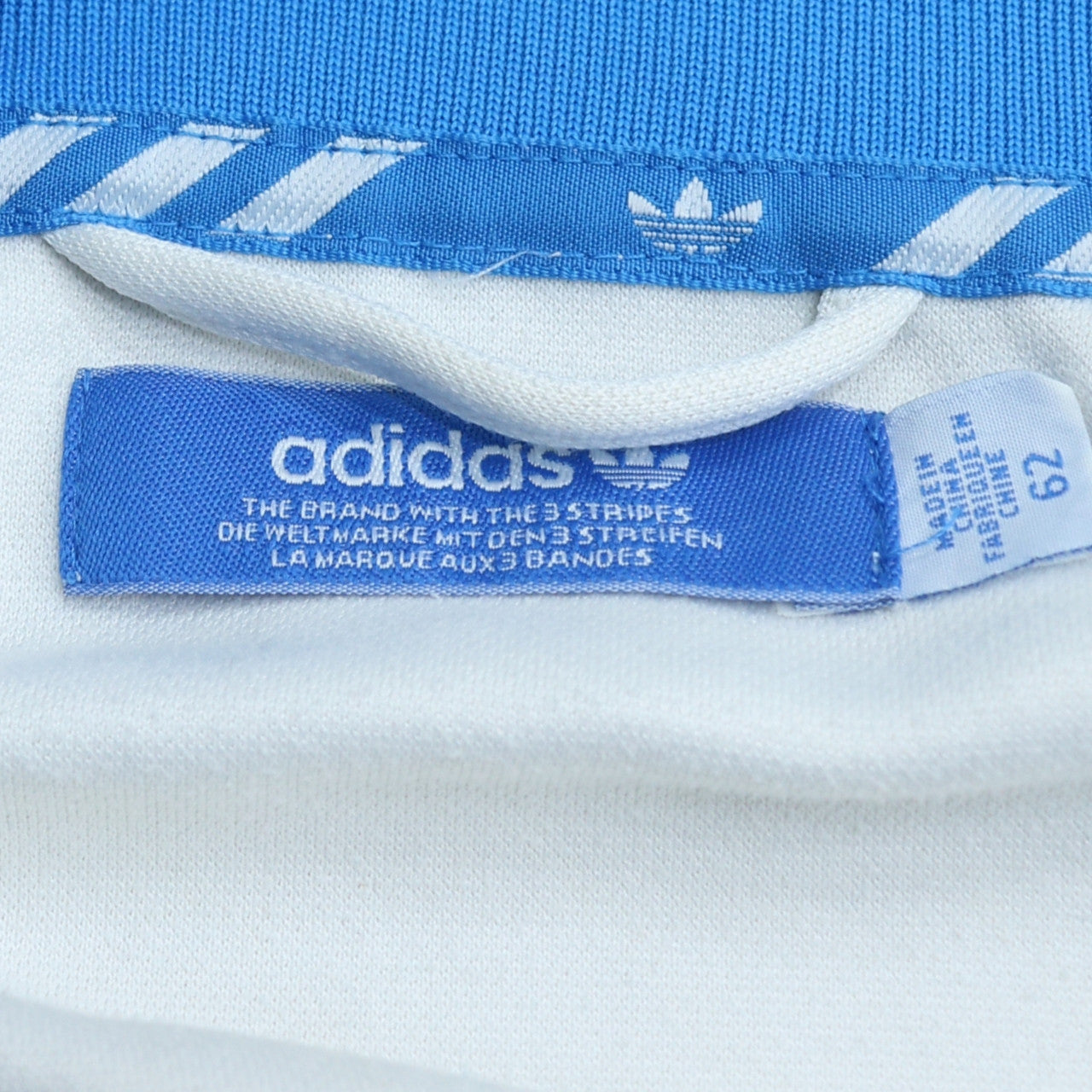 Adidas Men's Blue Full Zip Sports Sweatshirt Size L Retro Track Top