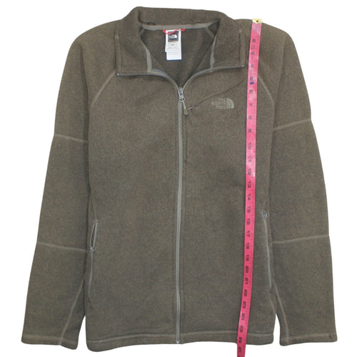 The North Face Men's Brown Fleece Zip Jacket M Outdoor Casual