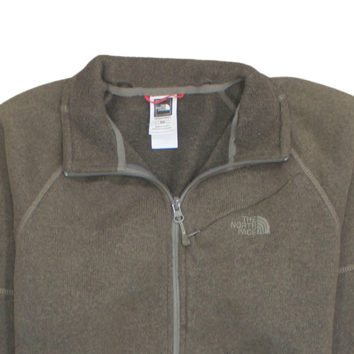 The North Face Men's Brown Fleece Zip Jacket M Outdoor Casual
