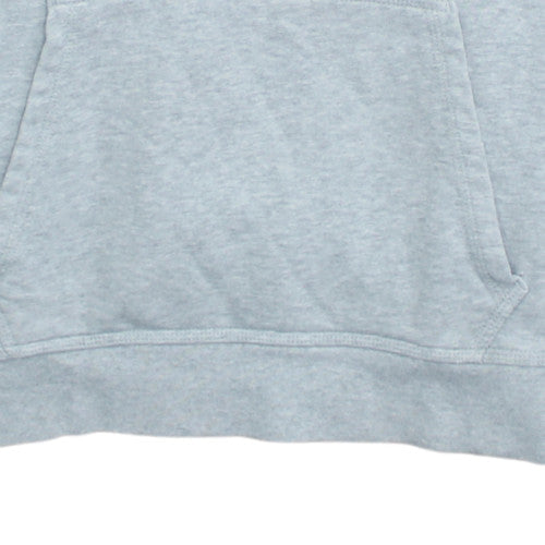 Nike Boys Grey Pullover Hoodie Small Cotton Blend Kangaroo Pocket