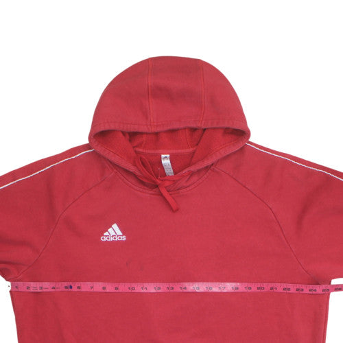 Adidas Men's Red 2XL Pullover Hoodie Fleece Sports Sweatshirt