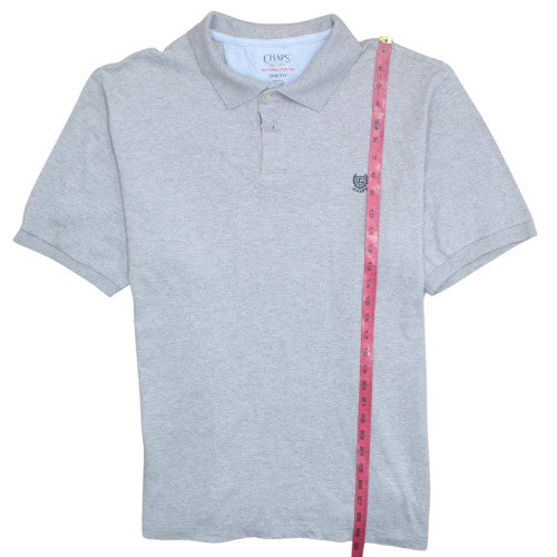 Chaps Men's Grey 3XL Big & Tall Classic Fit Stretch Polo Shirt