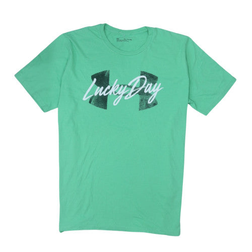 Under Armour Men's Green 'Lucky Day' Graphic T-Shirt XXL Loose Fit