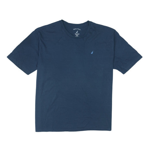 Nautica Men's Blue 2XL Crew Neck Cotton Nautical T-Shirt