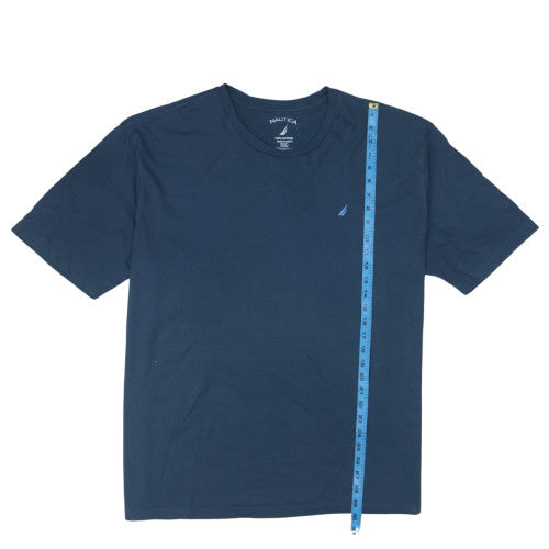 Nautica Men's Blue 2XL Crew Neck Cotton Nautical T-Shirt