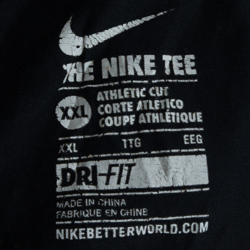 Nike Men's Black 2XL Dri-Fit Athletic Graphic T-Shirt