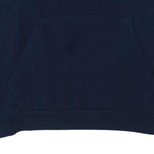 Puma Mens Blue XL Pullover Hoodie Fleece Logo Sports Sweatshirt