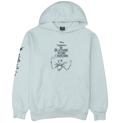 Disney at Primark Men's White L Pullover Hoodie Jack Skellington Graphic