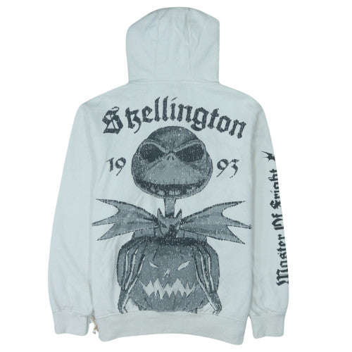 Disney at Primark Men's White L Pullover Hoodie Jack Skellington Graphic