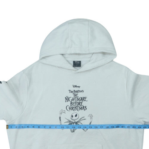 Disney at Primark Men's White L Pullover Hoodie Jack Skellington Graphic