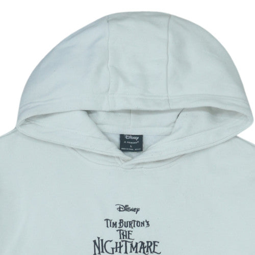 Disney at Primark Men's White L Pullover Hoodie Jack Skellington Graphic