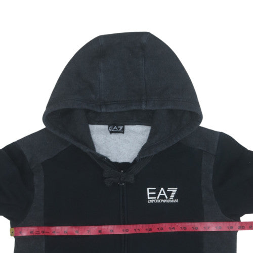 Emporio Armani EA7 Men's Black Full Zip Hoodie Size L