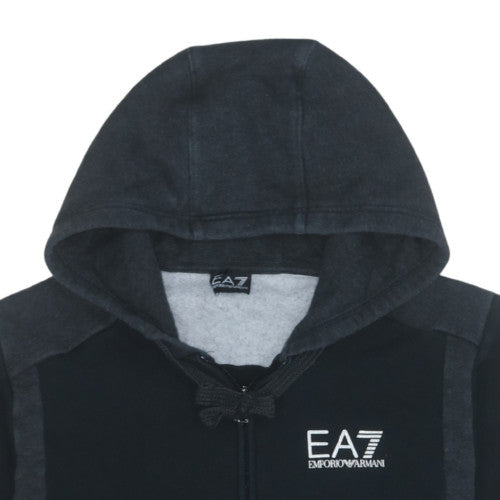 Emporio Armani EA7 Men's Black Full Zip Hoodie Size L