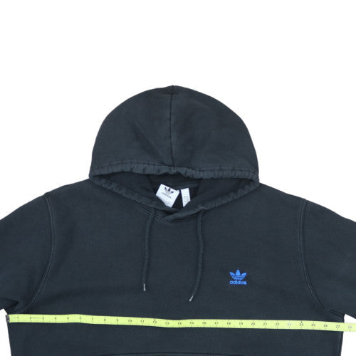 adidas Men Black 2XL Pullover Hoodie with Logo and Pockets