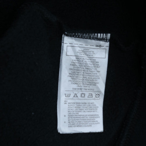 adidas Men Black 2XL Pullover Hoodie with Logo and Pockets
