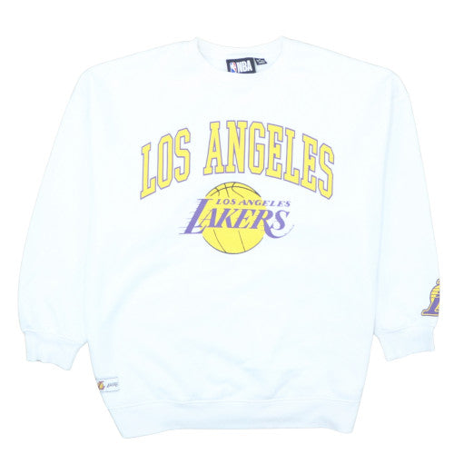 NBA Los Angeles Lakers White Graphic Pullover Sweatshirt Women's M