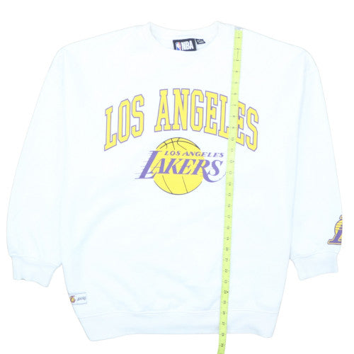 NBA Los Angeles Lakers White Graphic Pullover Sweatshirt Women's M