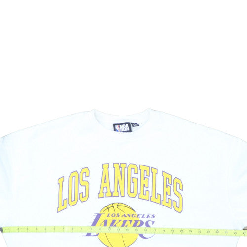 NBA Los Angeles Lakers White Graphic Pullover Sweatshirt Women's M