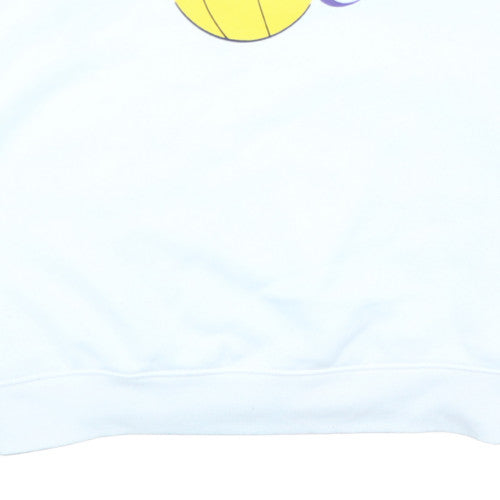 NBA Los Angeles Lakers White Graphic Pullover Sweatshirt Women's M