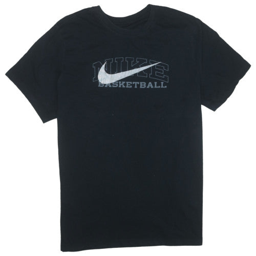 Nike Men's Black Basketball Dri-Fit T-Shirt XL Cotton Blend Crew Neck